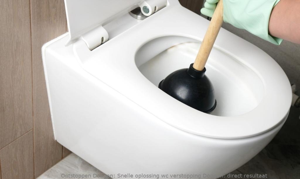 Snelle oplossing wc verstopping Dongen: direct resultaat